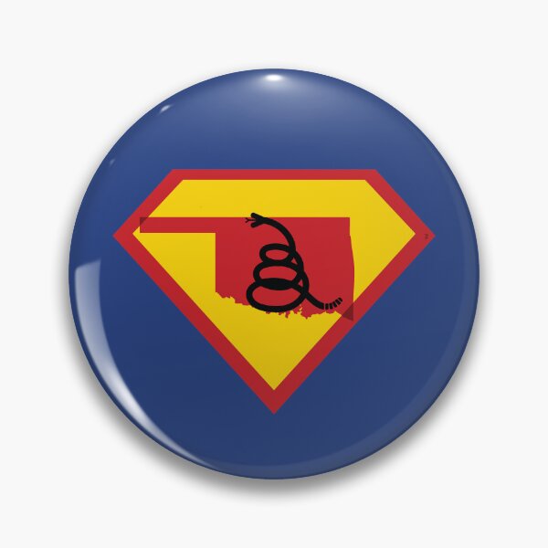 Item preview, OKLAHOMAN OKIE SOONER SHIELD - Freedom Is The Superpower - Modern Gadsden Snake Flag - Dont Tread On Me SUPERHERO OKLAHOMA  design designed and sold by pelagio.