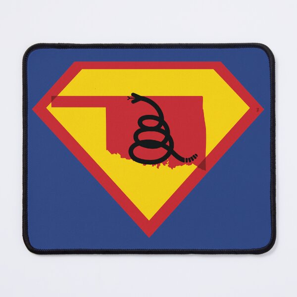 Item preview, OKLAHOMAN OKIE SOONER SHIELD - Freedom Is The Superpower - Modern Gadsden Snake Flag - Dont Tread On Me SUPERHERO OKLAHOMA design designed and sold by pelagio.
