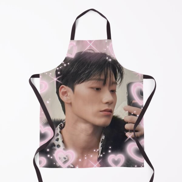 Item preview, Kpop Ateez San Selfie Pink Hearts Photo designed and sold by StarBunnyDesign.