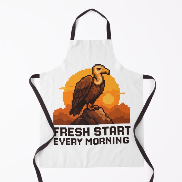 Item preview, Fresh Start Every Morning – Pixel Vulture Sunrise Scene designed and sold by NaturePixel.