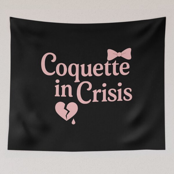 Item preview, Coquette in Crisis – Sad but Cute Aesthetic Tee designed and sold by ALITOPRINCE.