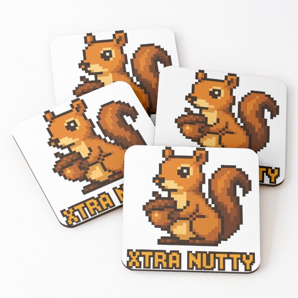 Item preview, Xtra Nutty – Xerus Pixel Squirrel Design designed and sold by NaturePixel.