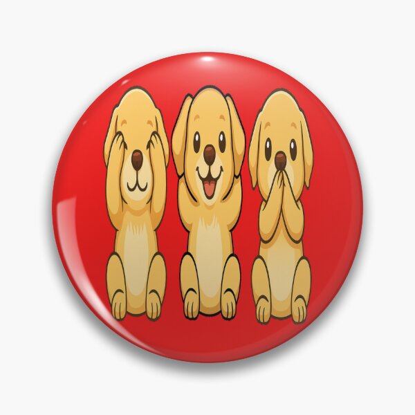 Item preview, Three wise dogs see ,hear , speak no evil  designed and sold by JamesDunican.