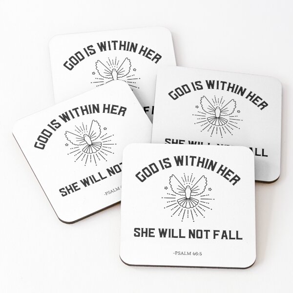 Item preview, GOD IS WITHIN HER, SHE WILL NOT FALL - PSALM 46:5 designed and sold by TeeezShirtz.