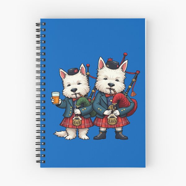 Item preview, Burns Night West Highland Terrier Bagpipers designed and sold by taiche.
