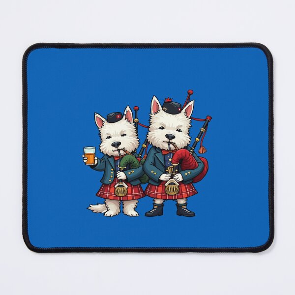 Item preview, Burns Night West Highland Terrier Bagpipers designed and sold by taiche.