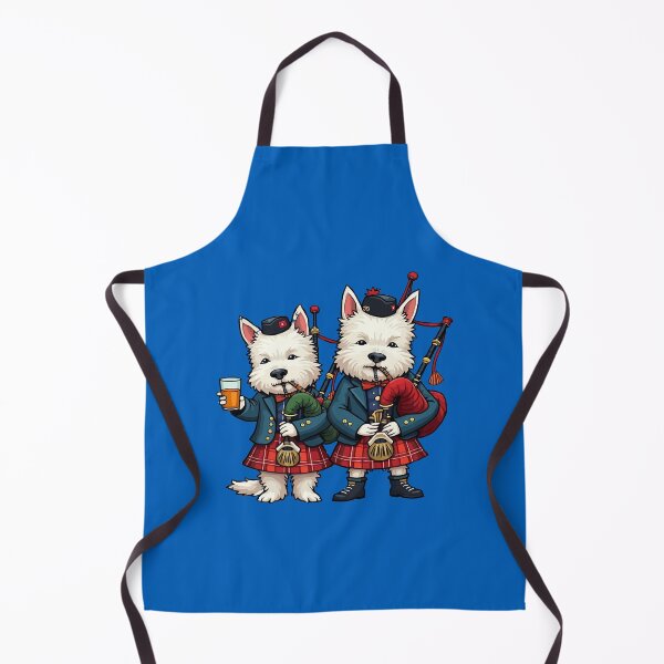 Item preview, Burns Night West Highland Terrier Bagpipers designed and sold by taiche.