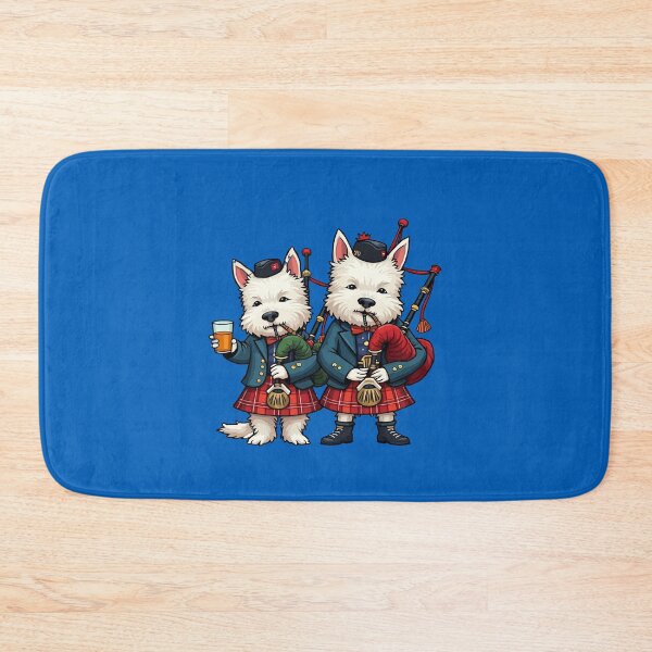 Item preview, Burns Night West Highland Terrier Bagpipers designed and sold by taiche.