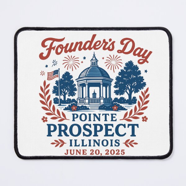 Item preview, Founder's Day 2025 T-Shirt Featuring Pointe Prospect Illinois Design designed and sold by Rue Design Company.