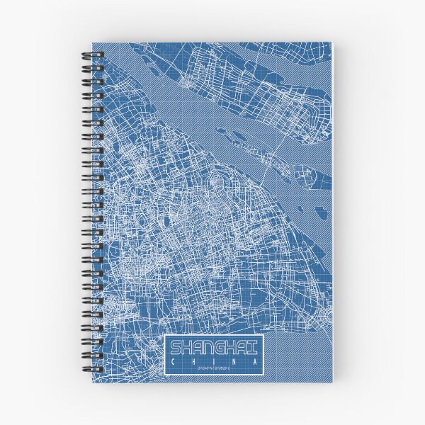 Item preview, Shanghai City Map of China - Blueprint designed and sold by deMAP.