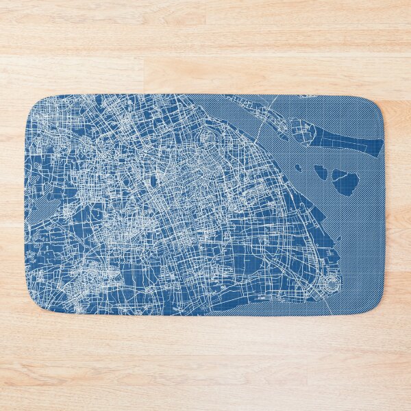 Item preview, Shanghai City Map of China - Blueprint designed and sold by deMAP.