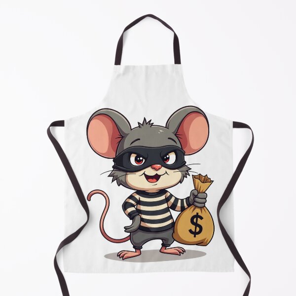 Item preview, Bank Robber Mouse – Funny Cartoon Thief Mouse Illustration designed and sold by MzulhilmiZam.