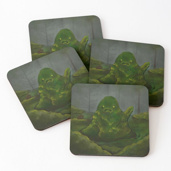 Item preview, Swamp Creature - Cryptid Painting designed and sold by Jamie Herself.