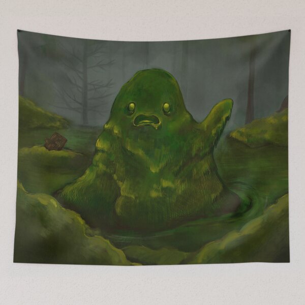 Item preview, Swamp Creature - Cryptid Painting designed and sold by Jamie Herself.