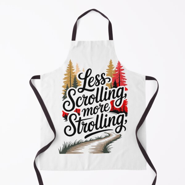 Item preview, Less traveling, more walking: autumn forest hand-lettering design designed and sold by Mahilis.