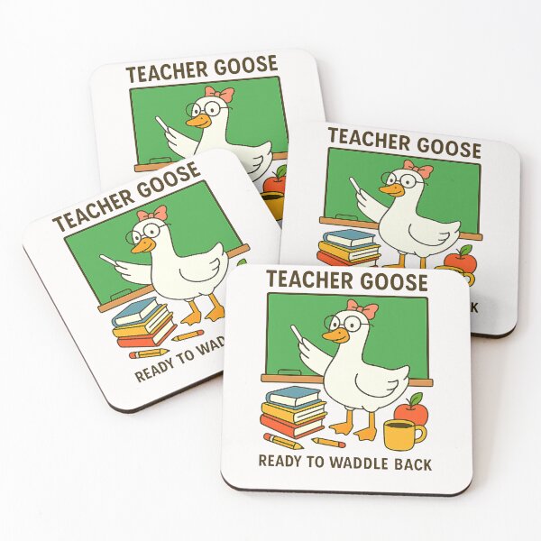 Item preview, Back To School Goose Teacher Fall Coquette Pumpkin designed and sold by TalalosART.