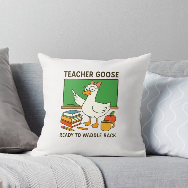 Item preview, Back To School Goose Teacher Fall Coquette Pumpkin designed and sold by TalalosART.