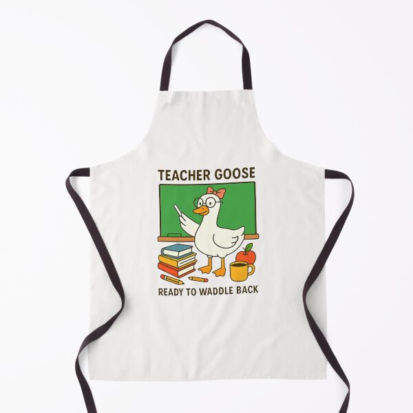 Item preview, Back To School Goose Teacher Fall Coquette Pumpkin designed and sold by TalalosART.