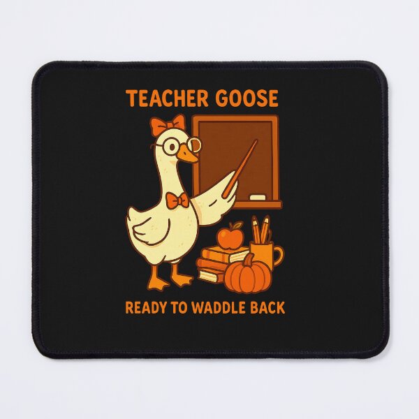 Item preview, Back To School Goose Teacher Fall Coquette Pumpkin designed and sold by TalalosART.