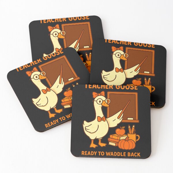 Item preview, Back To School Goose Teacher Fall Coquette Pumpkin designed and sold by TalalosART.
