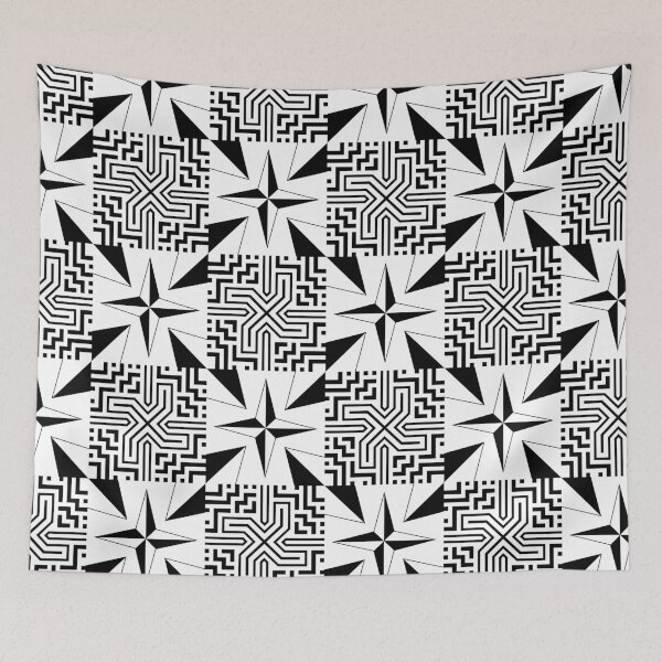 Item preview, Retro Art Deco Geometric Pattern 24.P06.085.086 designed and sold by Space & Care - Art Deco GeoMetrica.