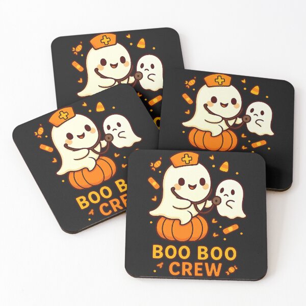 Item preview, Boo Boo Crew Nurse Funny Halloween Ghost Nurse Girl Women designed and sold by TalalosART.