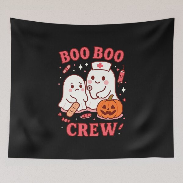 Item preview, Boo Boo Crew Nurse Funny Halloween Ghost Nurse Girl Women designed and sold by TalalosART.