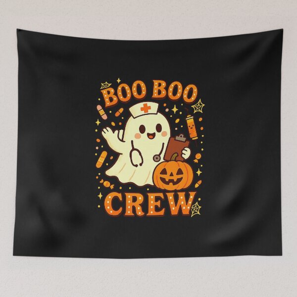 Item preview, Boo Boo Crew Nurse Funny Halloween Ghost Nurse Girl Women designed and sold by TalalosART.