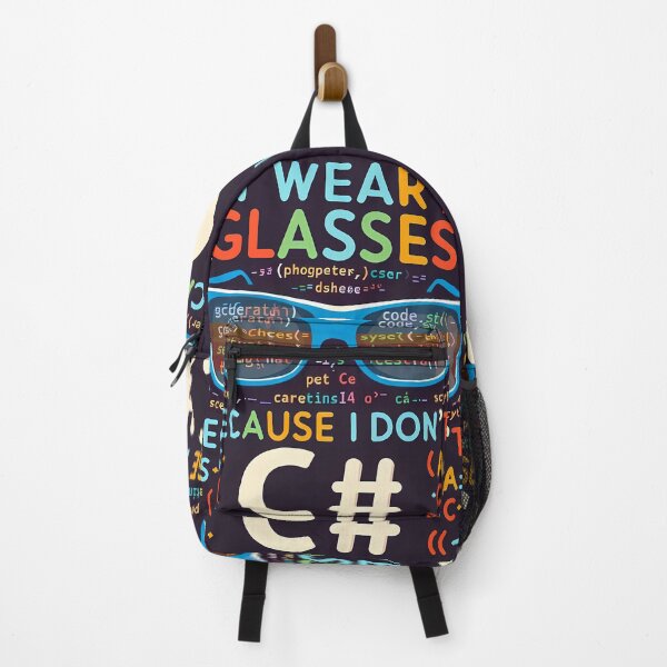 Item preview, I wear Glasses because I don't C#, typography designed and sold by maxmaj.