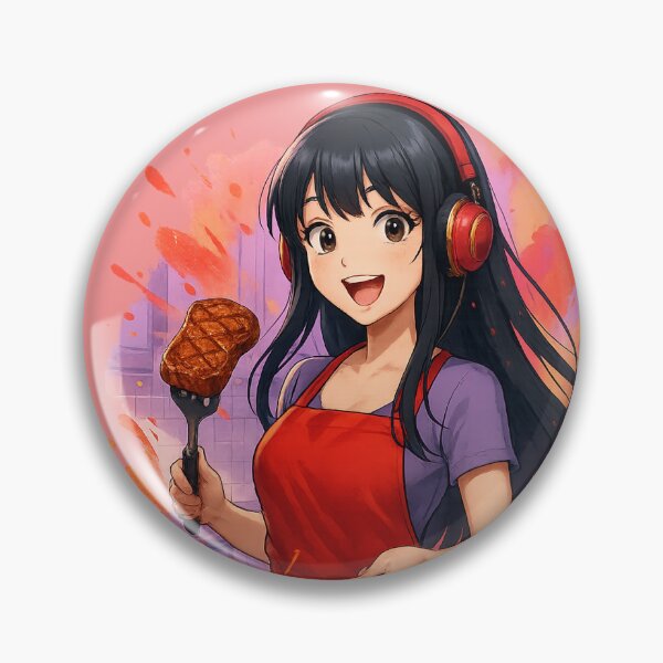Item preview, Nanako grills and sears steaks for some reason! designed and sold by SpireForged.