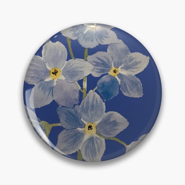 Item preview, baby blue flowers in watercolor  designed and sold by tnlisa.