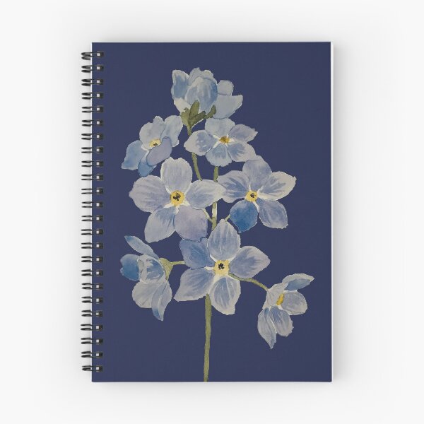 Item preview, baby blue flowers in watercolor  designed and sold by tnlisa.