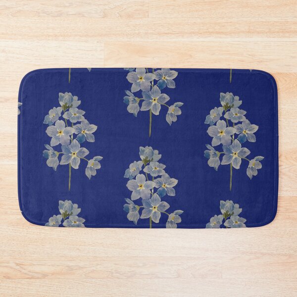 Item preview, baby blue flowers in watercolor  designed and sold by tnlisa.