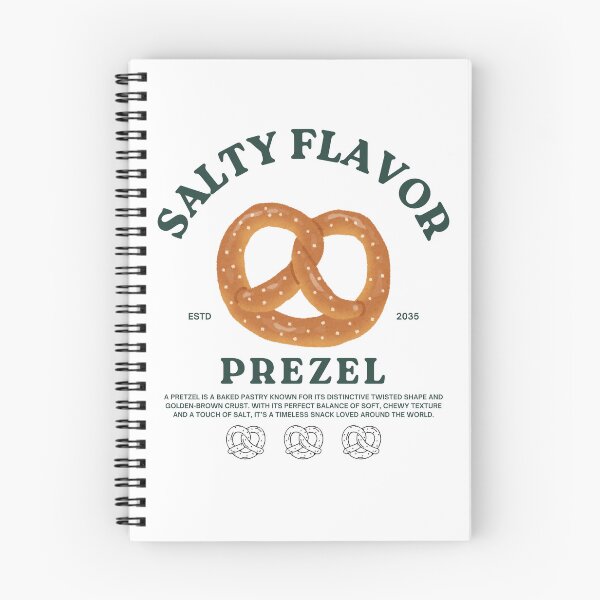 Item preview, Salty Flavor Pretzel – Retro Food Poster Graphic designed and sold by mintmono-studio.