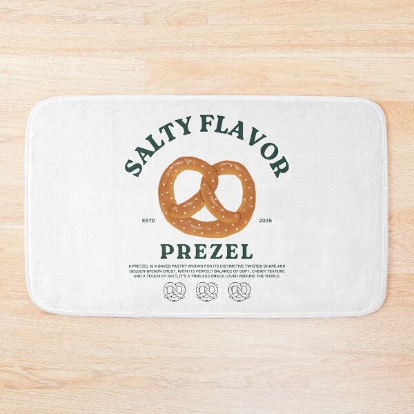 Item preview, Salty Flavor Pretzel – Retro Food Poster Graphic designed and sold by mintmono-studio.