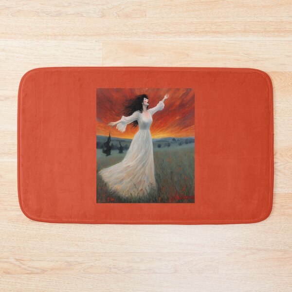 Item preview, "Kate Bush: Ethereal Drama on a Fiery Sunset Field" designed and sold by Artisticanvas.