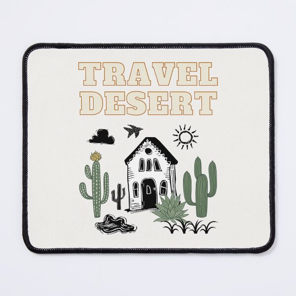Item preview, Travel Desert Vibe – Cactus House Line Art Scene designed and sold by mintmono-studio.