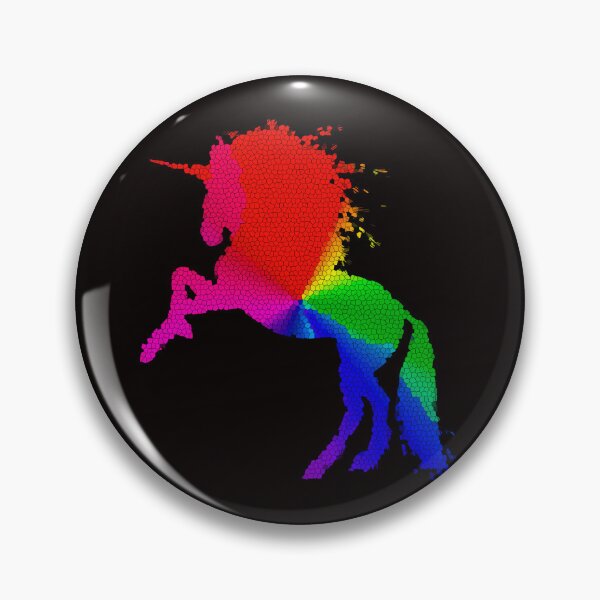 Item preview, Proud Unicorn Colorful Stained Glass Abstract Art designed and sold by SandyMDesigns.