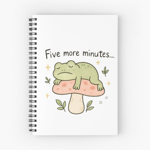 Item preview, Cute Sleepy Frog on Mushroom PNG - Funny Frog Quote Clipart designed and sold by SearionStudio.
