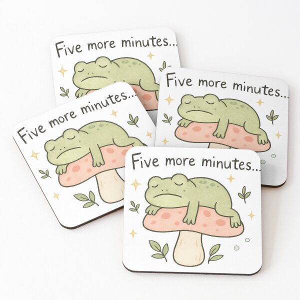 Item preview, Cute Sleepy Frog on Mushroom PNG - Funny Frog Quote Clipart designed and sold by SearionStudio.