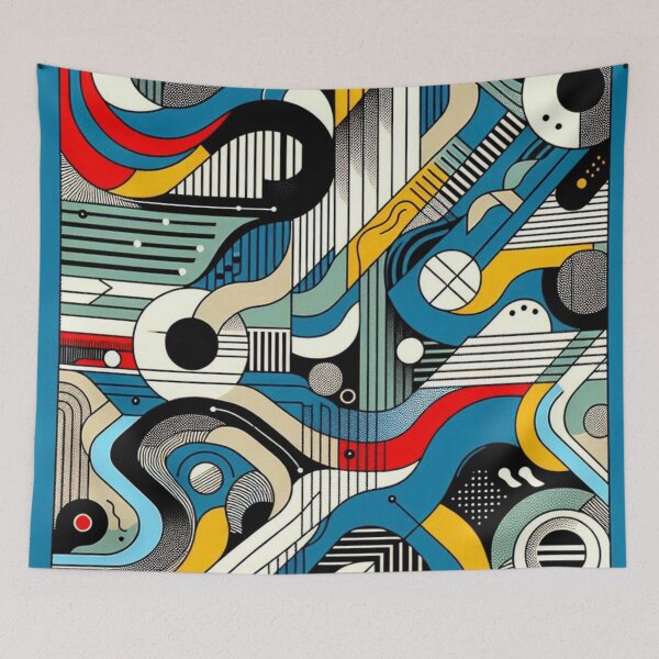 Item preview, Whimsical Waves Abstract designed and sold by purplesensation.