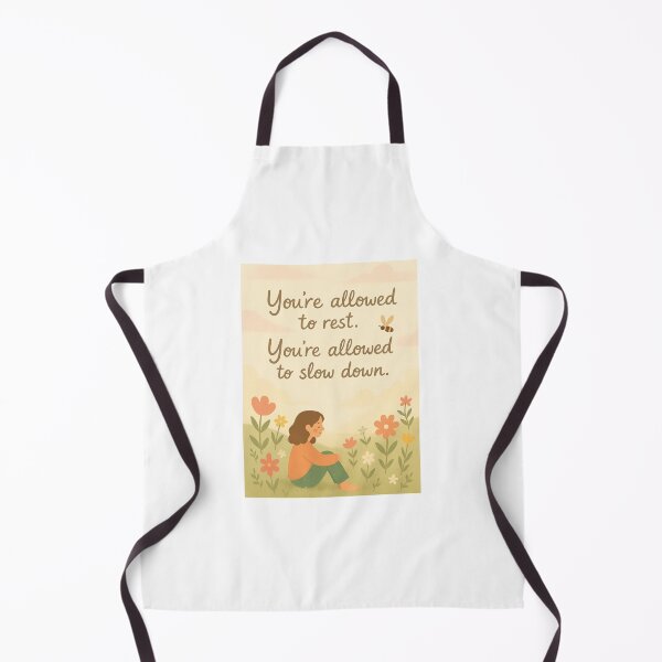 Item preview, You're Allowed to Rest and Slow Down – Gentle Reminder Quote designed and sold by Chillspire.
