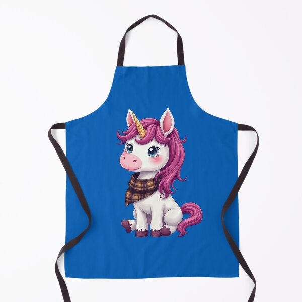 Item preview, Cute Pink Unicorn Wearing A Scottish Plaid Neckerchief designed and sold by taiche.