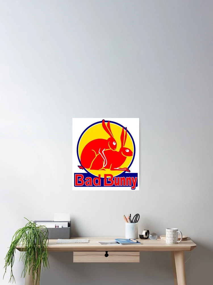 Thumbnail 2 of 3, Poster, Bad Bunny; Rabbit; designed and sold by StickerApe.