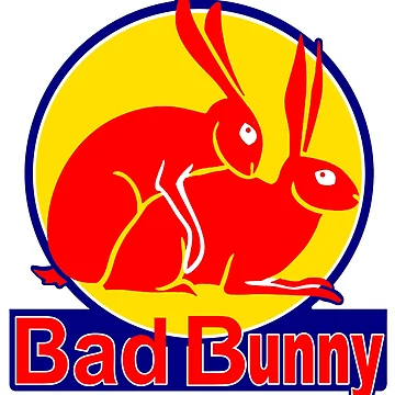 Artwork thumbnail, Bad Bunny; Rabbit; by StickerApe
