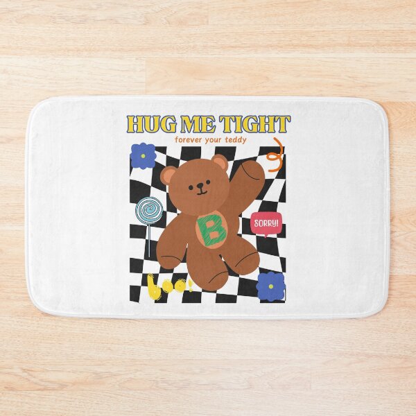 Item preview, Hug Me Tight – Cute Retro Teddy Bear Design designed and sold by mintmono-studio.