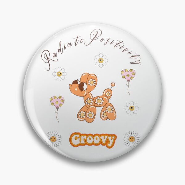 Item preview, Radiate Positivity – Groovy Balloon Dog Art designed and sold by mintmono-studio.