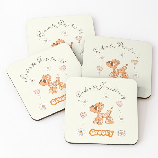 Item preview, Radiate Positivity – Groovy Balloon Dog Art designed and sold by mintmono-studio.