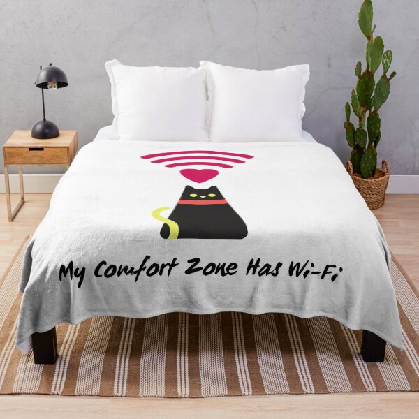 Item preview, My Comfort Zone is Wi-Fi Chill Vibes Cat Lover Geek Design designed and sold by siempredesign.