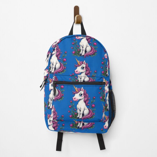 Item preview, Cute Pink Unicorn Seated Amongst Scottish Thistles designed and sold by taiche.